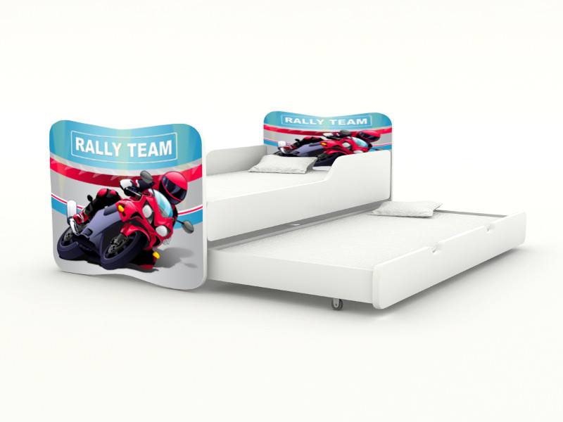Becks posteľ s výsuvným lôžkom Motorka