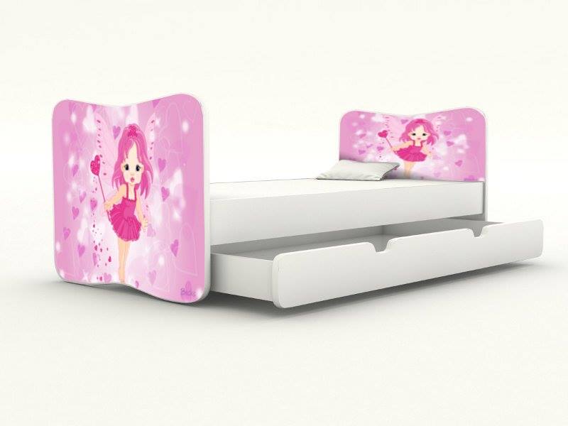 Becks posteľ bez bočnice + úložný priestor Vila fly