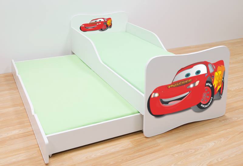 Becks posteľ s výsuvným lôžkom Cars MC