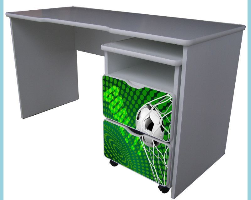 Becks písací stolík + kontajner Futbal zelený