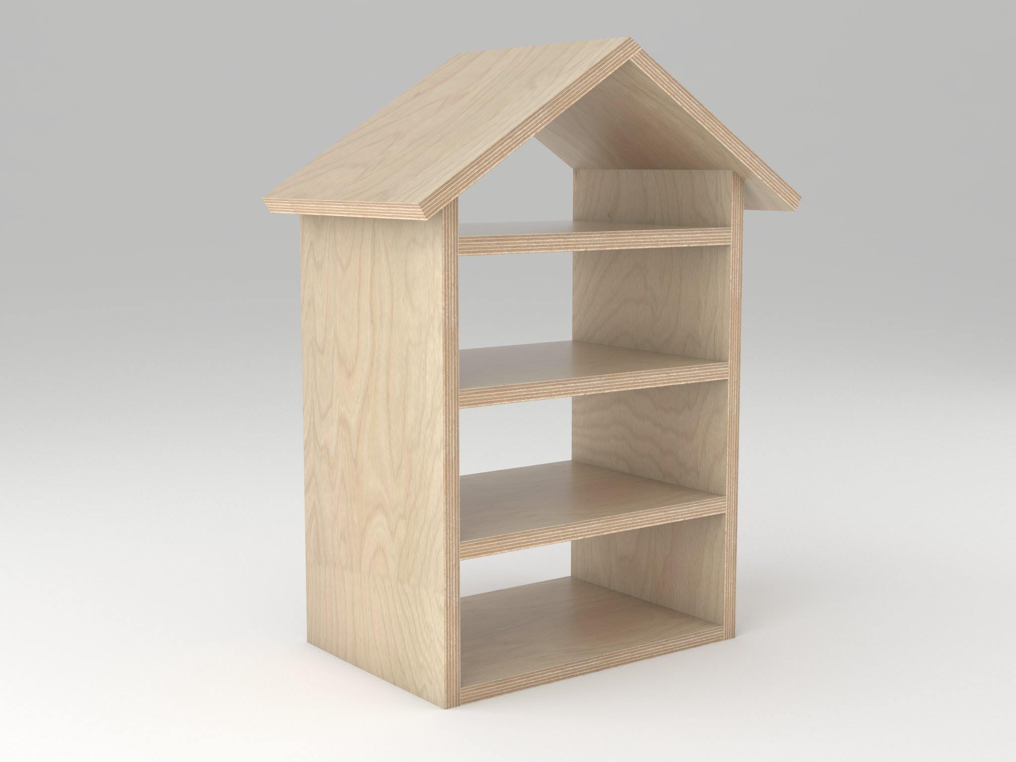 Becks domček knižnica XS breza