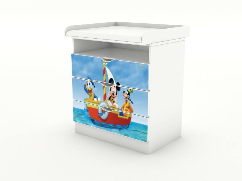 Becks komoda s odnímateľným prebaľovacím pultom Mickey 2