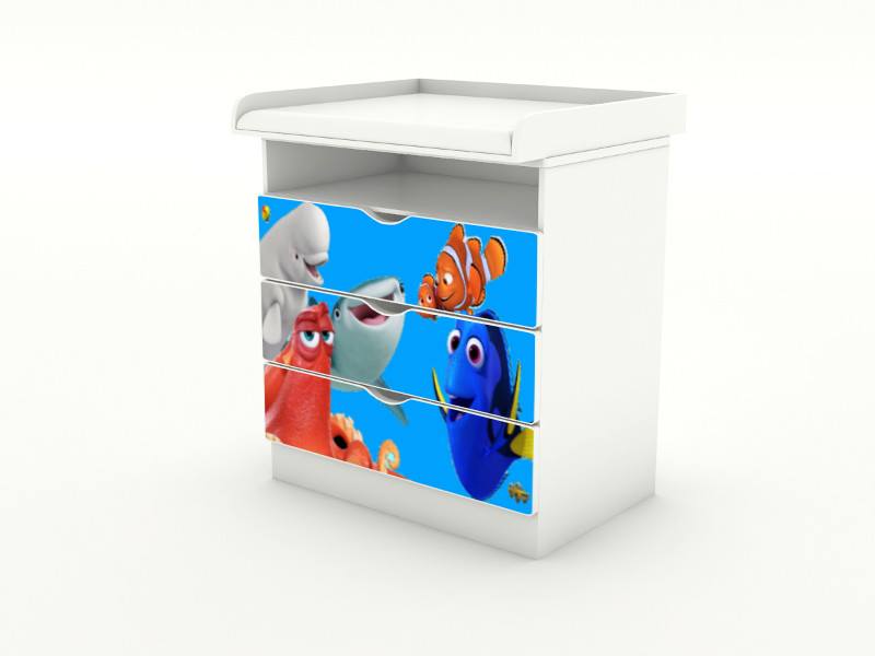 Becks komoda s odnímateľným prebaľovacím pultom Dory