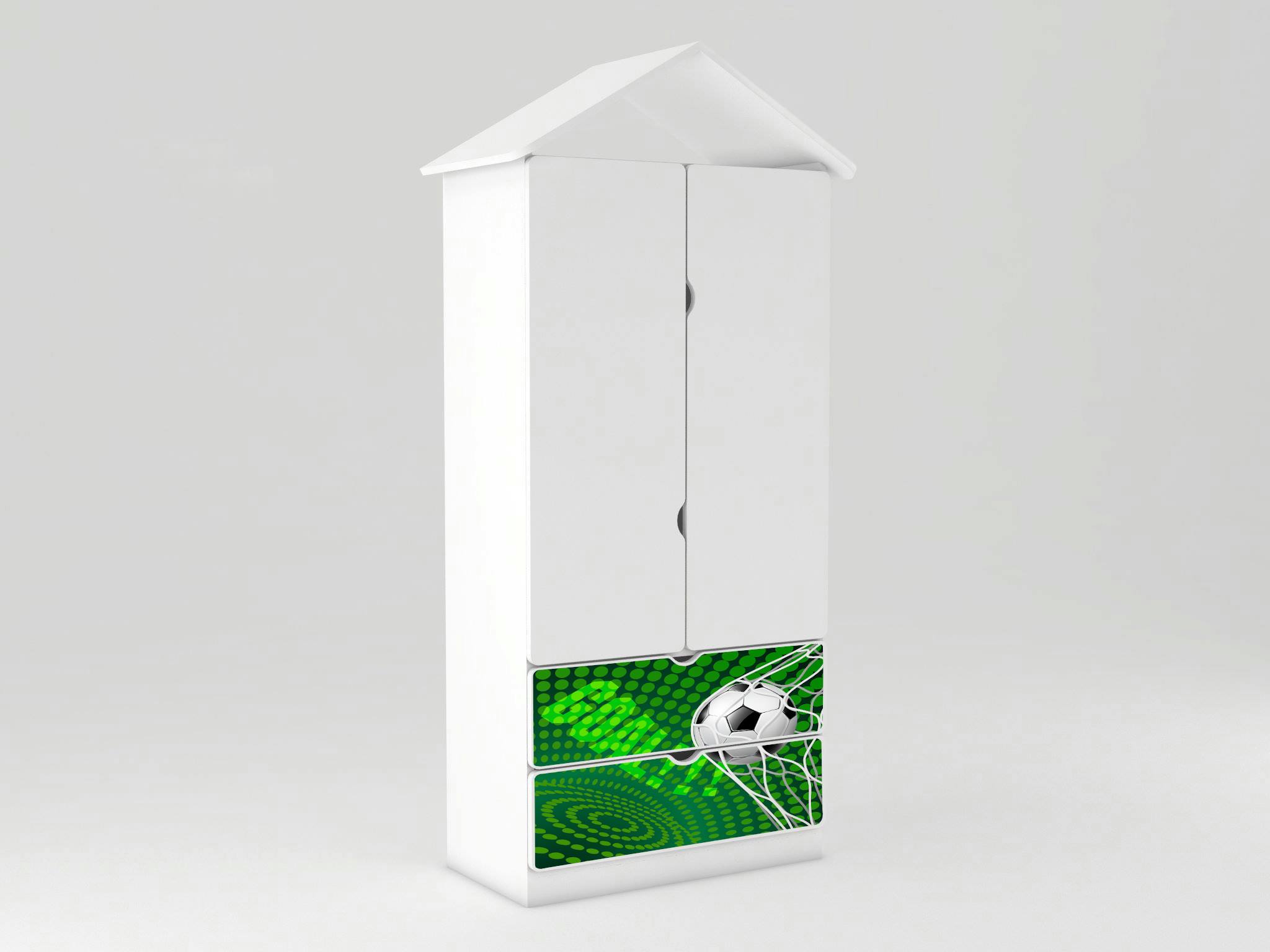 Becks domček skriňa Futbal zelený