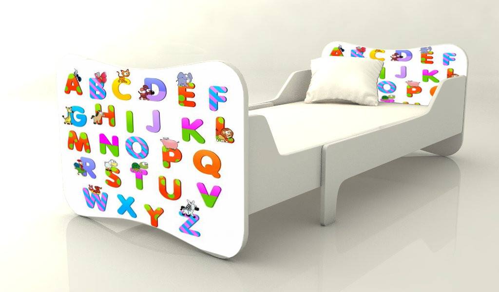 Becks rastúca posteľ Abeceda