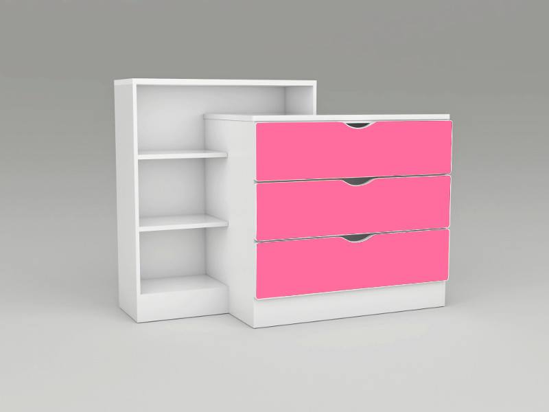 Becks komoda XXL DUO Pink