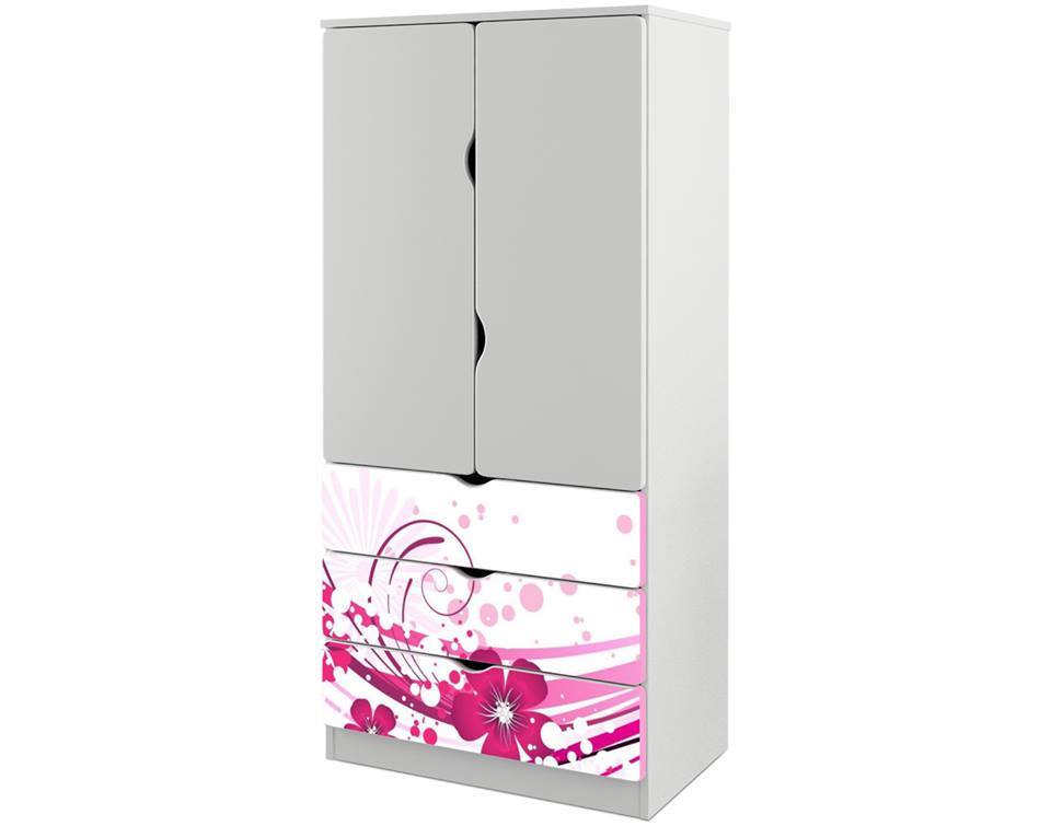 Becks skriňa Flower pink