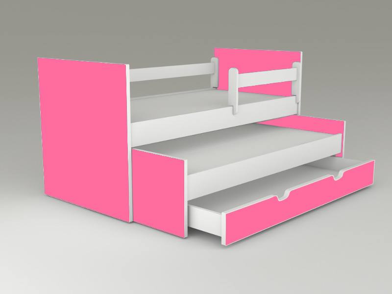 Junior detská posteľ 180 Pink