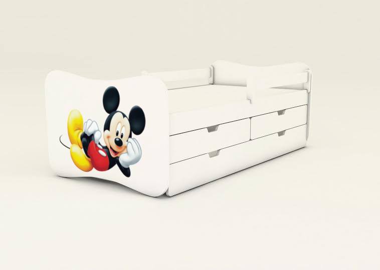 Detská posteľ s 2úložnými priestormi Mickey 3