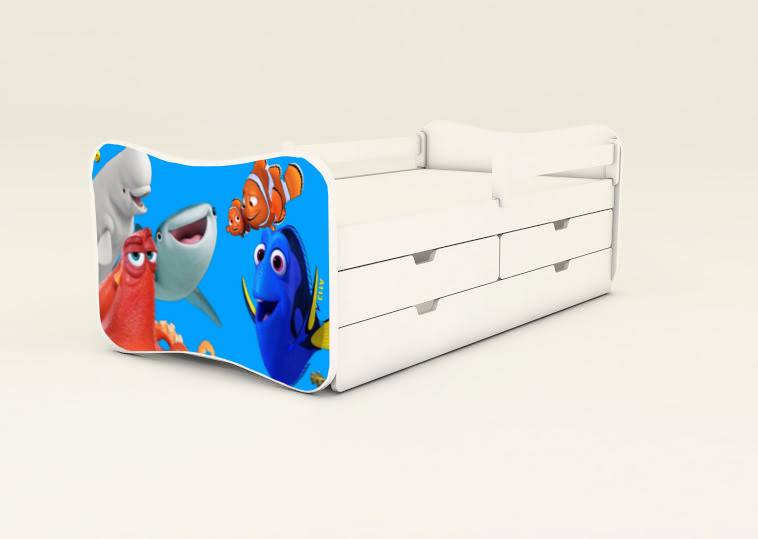 Detská posteľ s 2úložnými priestormi Dory