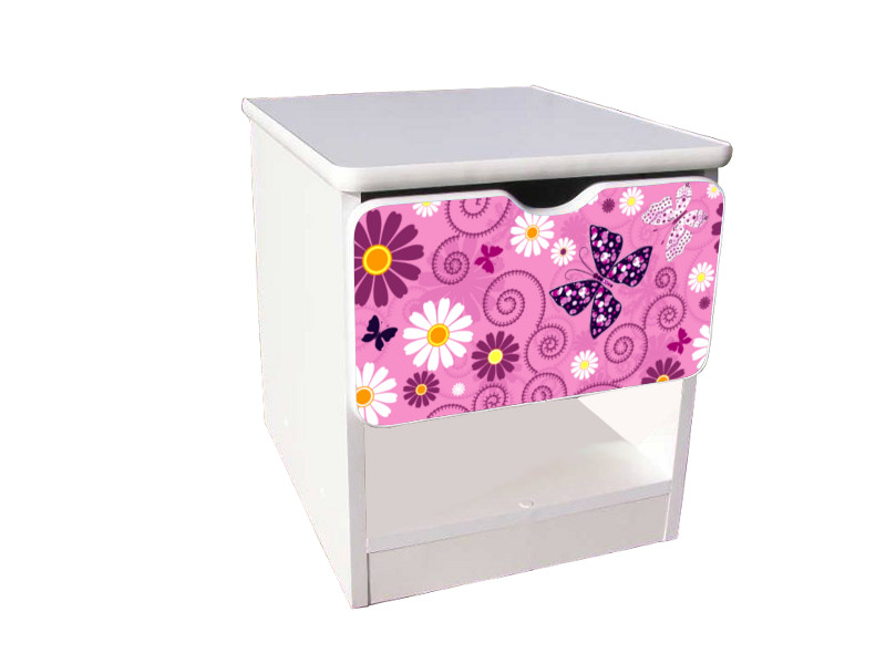 Becks nočný stolík Pinkred