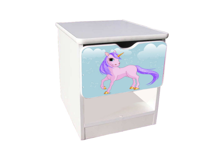 Becks nočný stolík Koník modrý