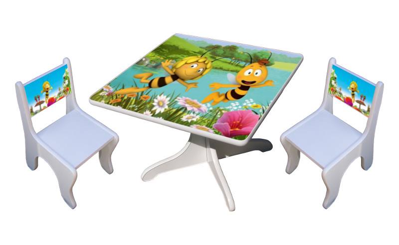 Becks stolík a 2x stolička Včielka