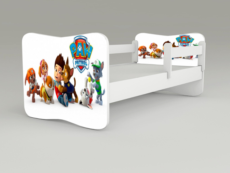 Detská posteľ s odnímateľnými zábranami Patrol