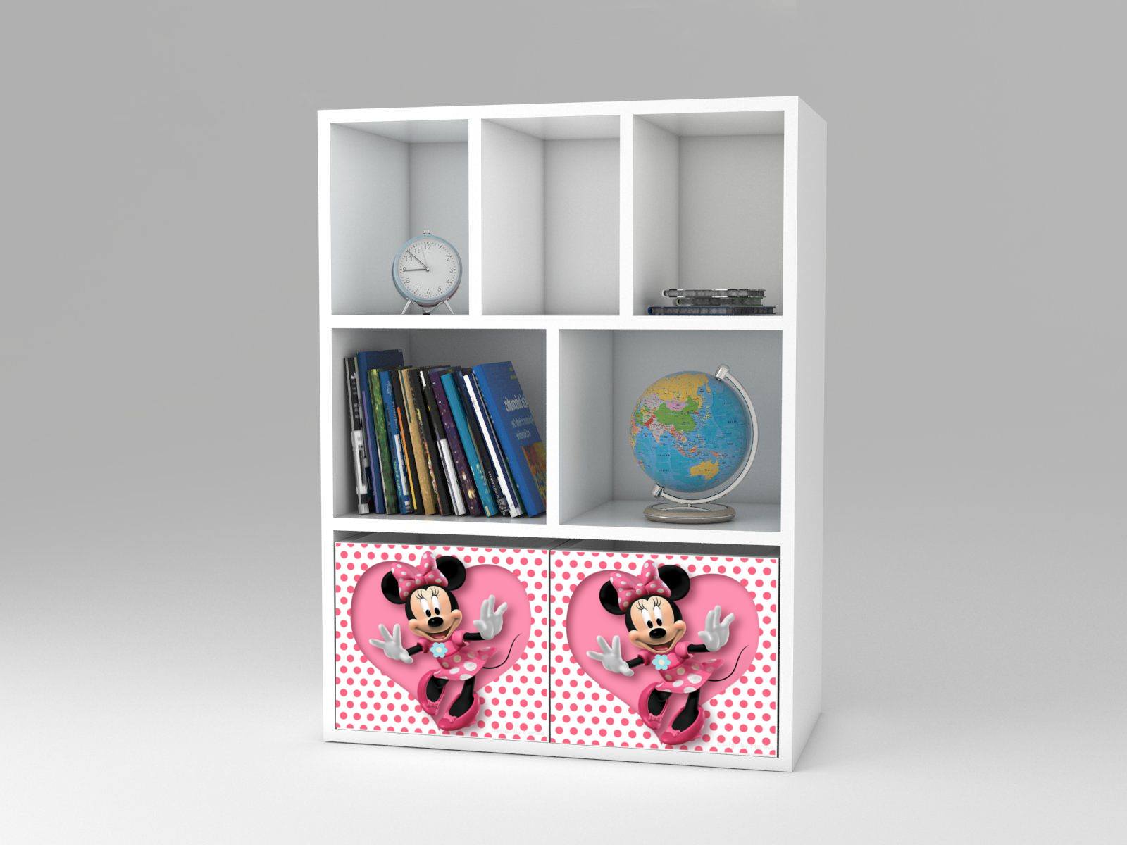 Becks regál + 2x box Minnie3