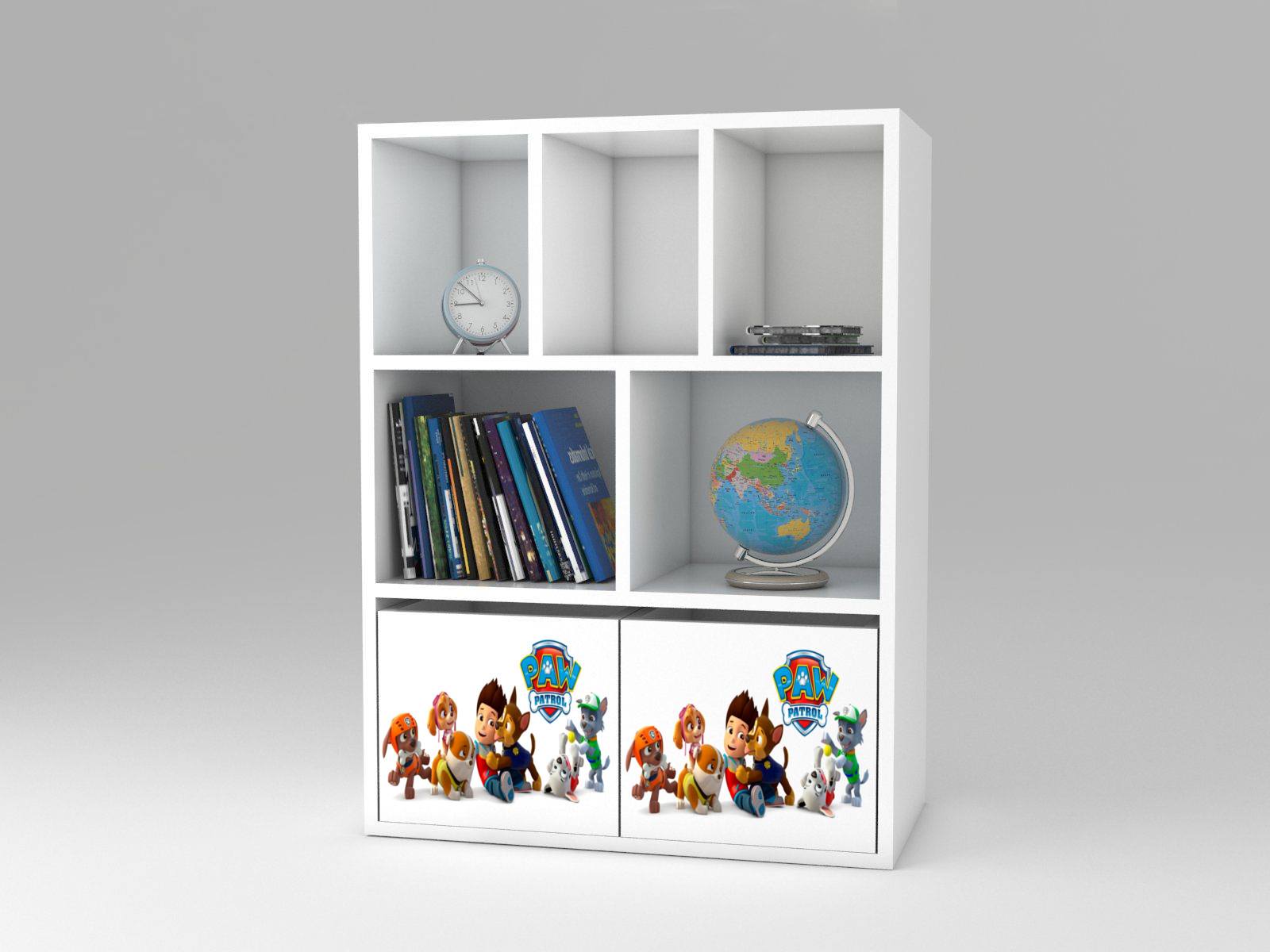 Becks regál + 2x box Patrol