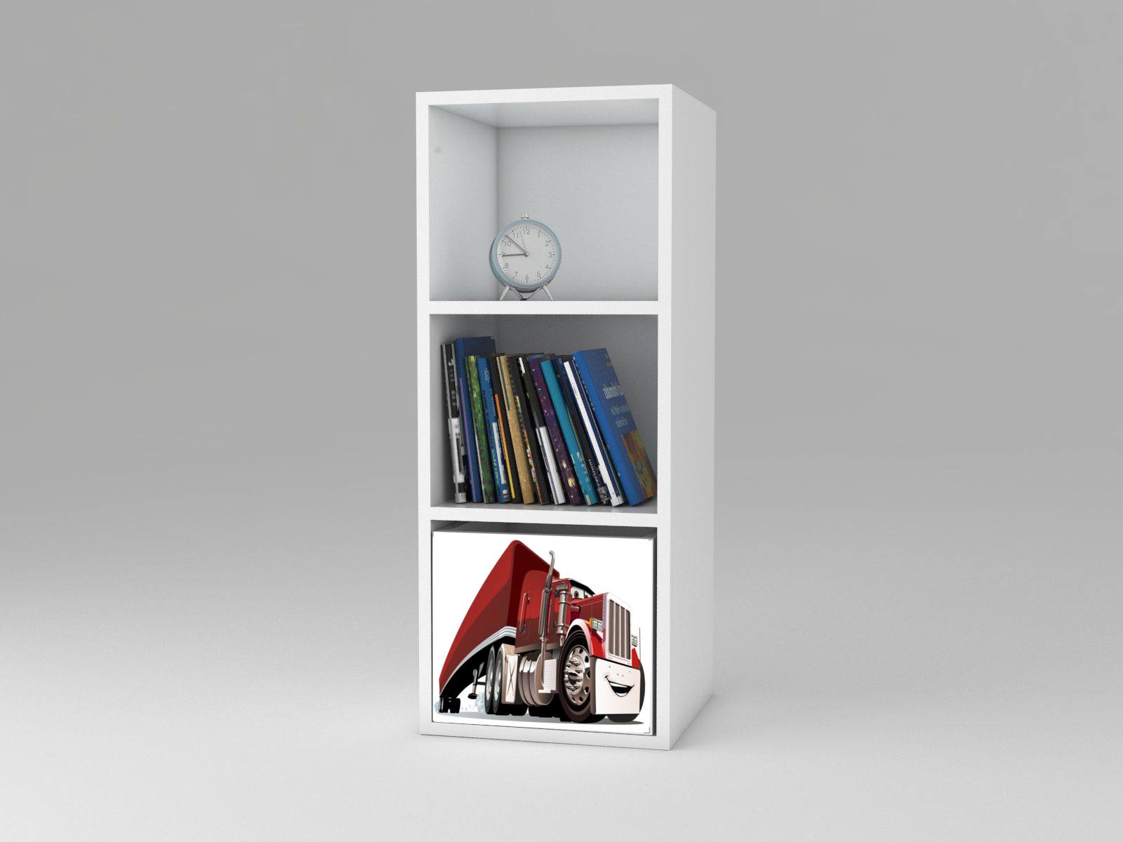 Becks regál + 1x box Truck červený