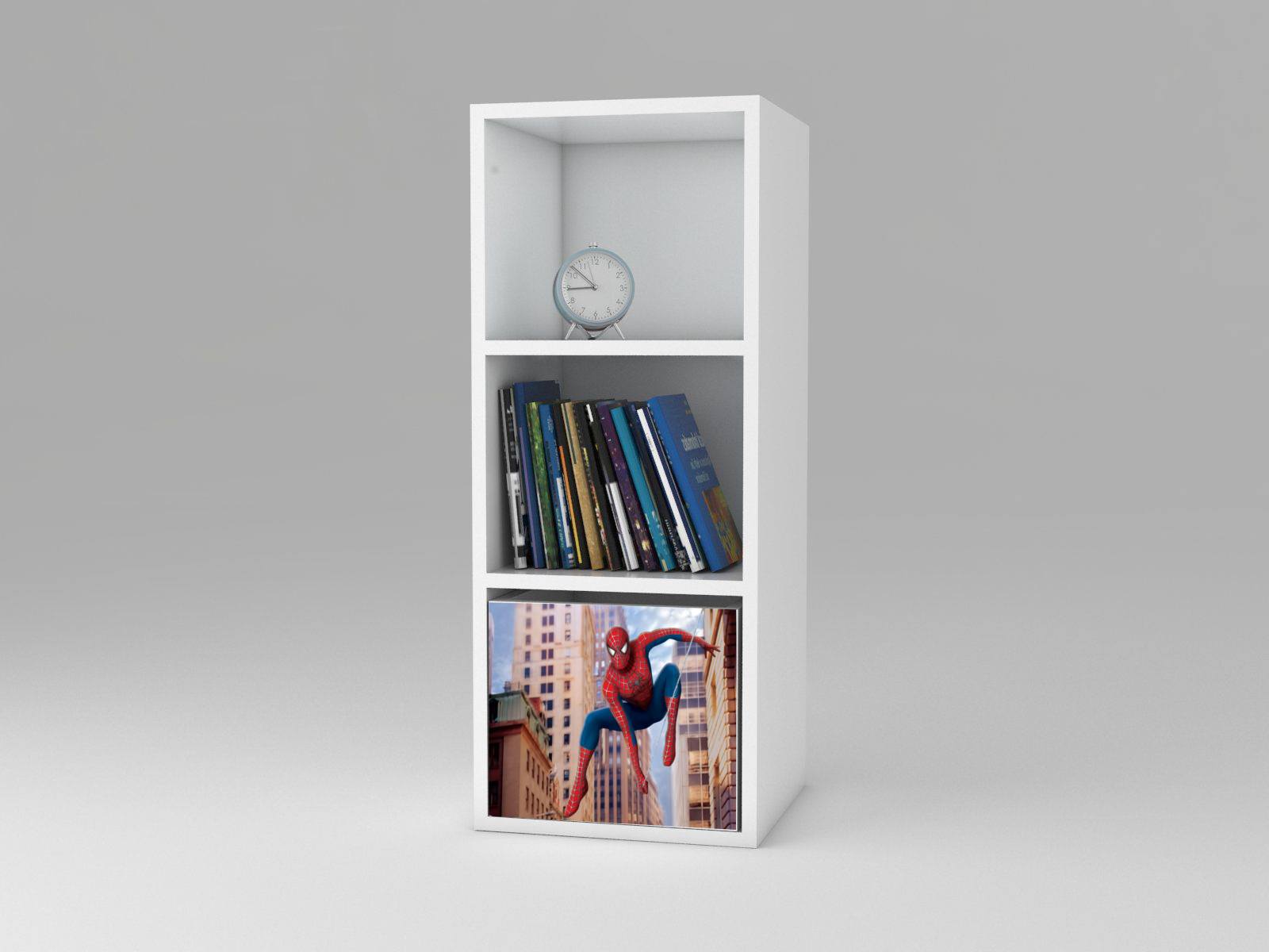 Becks regál + 1x box Spiderman