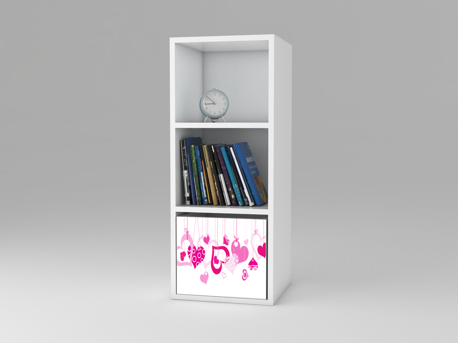 Becks regál + 1x box  Srdiečka