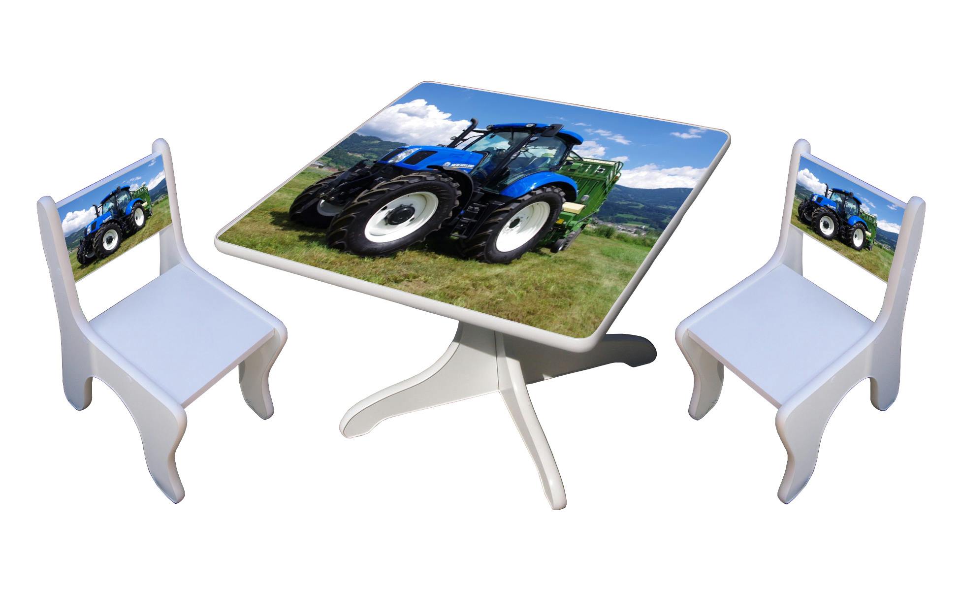 Becks stolík a 2x stolička Tractor real 1