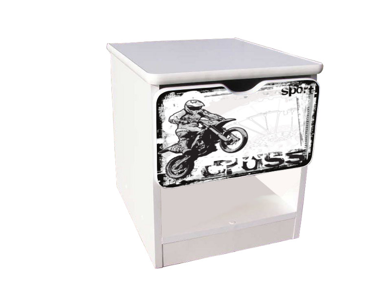 Becks nočný stolík Motocross