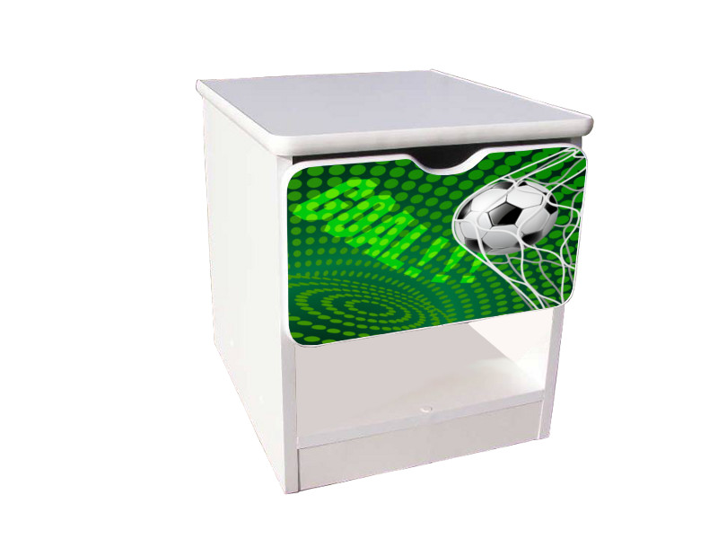 Becks nočný stolík Futbal zelený