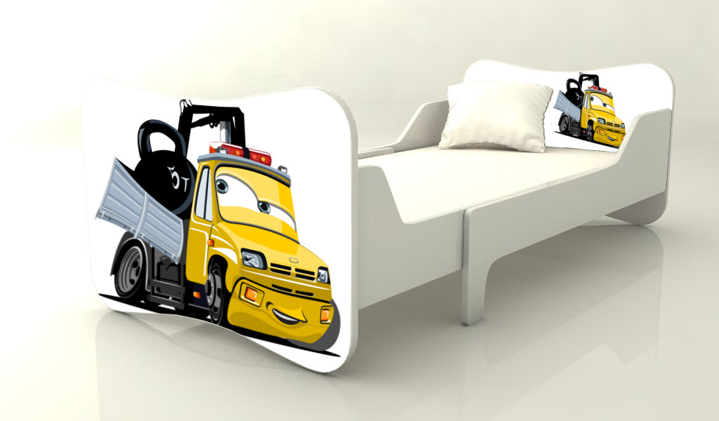 Becks rastúca posteľ Truck žltý