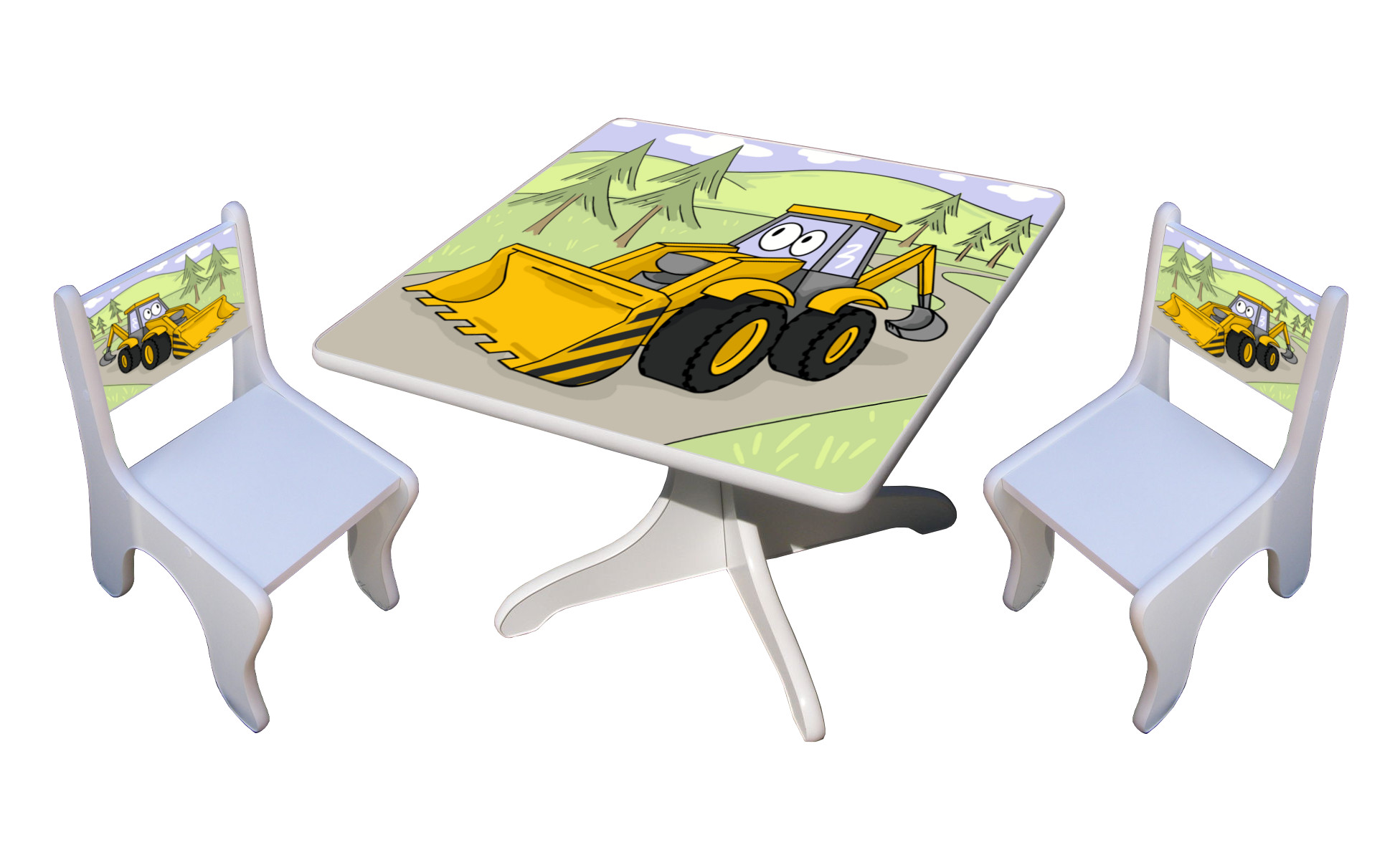 Becks stolík + 2x stolička Digger BLM