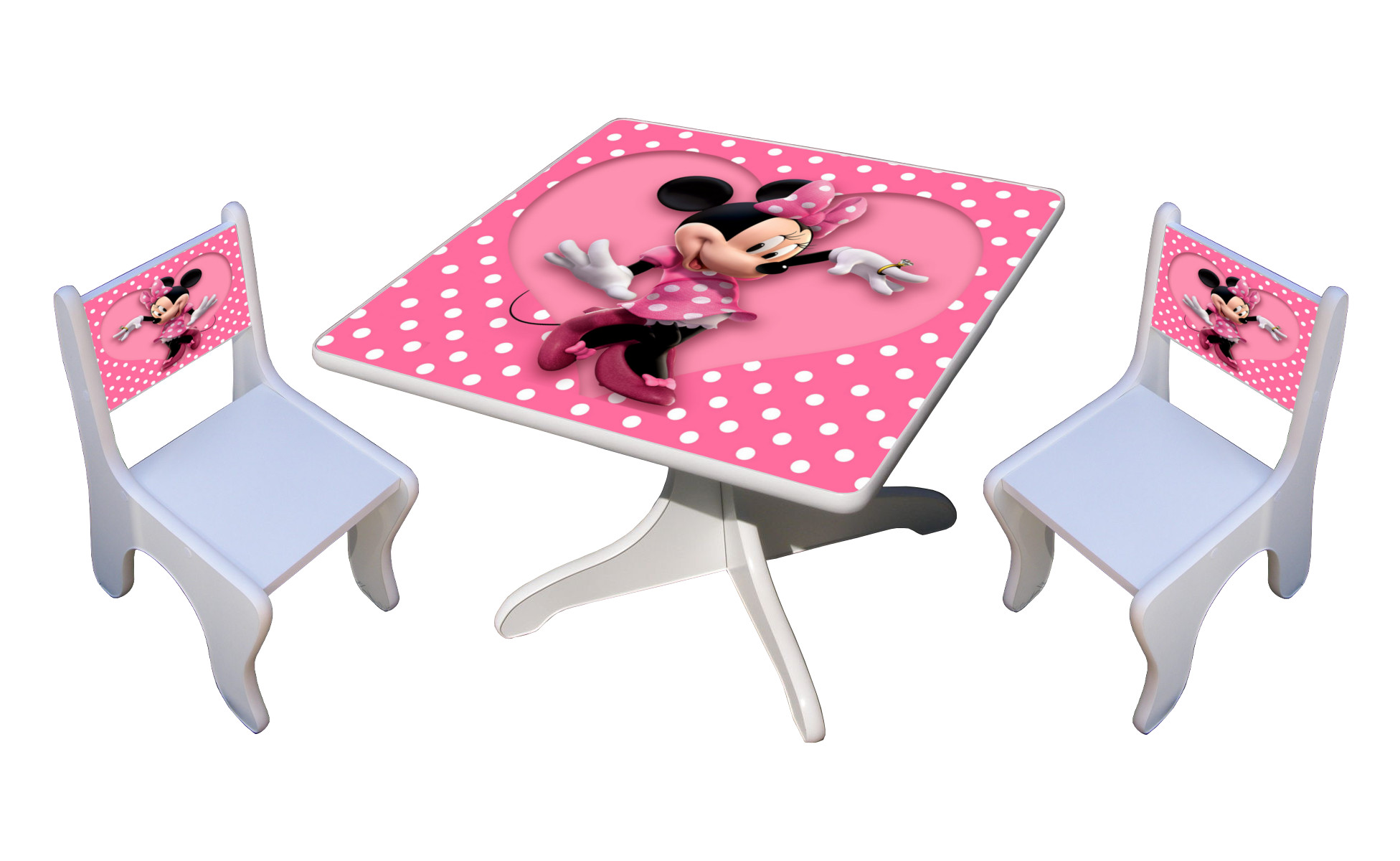 Becks stolík + 2x stolička Minnie