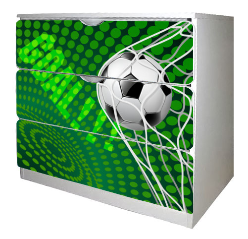 Detská komoda Futbal zelený